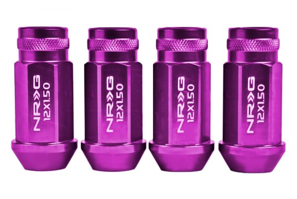 NRG LN-800PP Lug Nut M12 x 1.5 - Purple - Click Image to Close