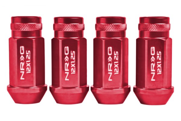 NRG LN-810RD Lug Nut M12 x 1.25 - Red - Click Image to Close