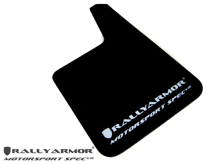 Rally Armor Motorsport Spec Urethane Black Mud Flap w/ Red Logo - Click Image to Close