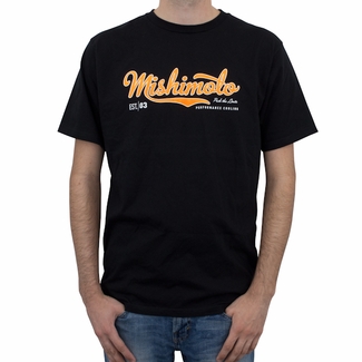 Mishimoto MMAPL-SCRIPT-BK for Men\'s Athletic Script T-Shirt