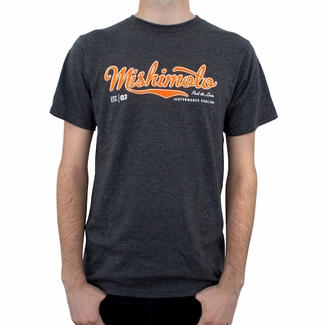 Mishimoto MMAPL-SCRIPT-GY For Men's Athletic Script T-Shirt