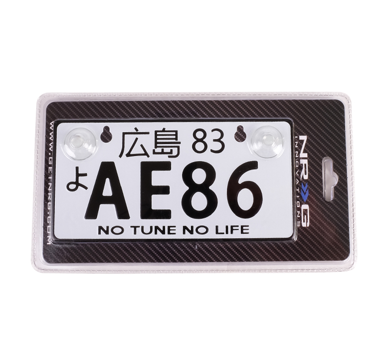 NRG MP-001-AE86 JDM Mini License Plate for AE86 - Click Image to Close