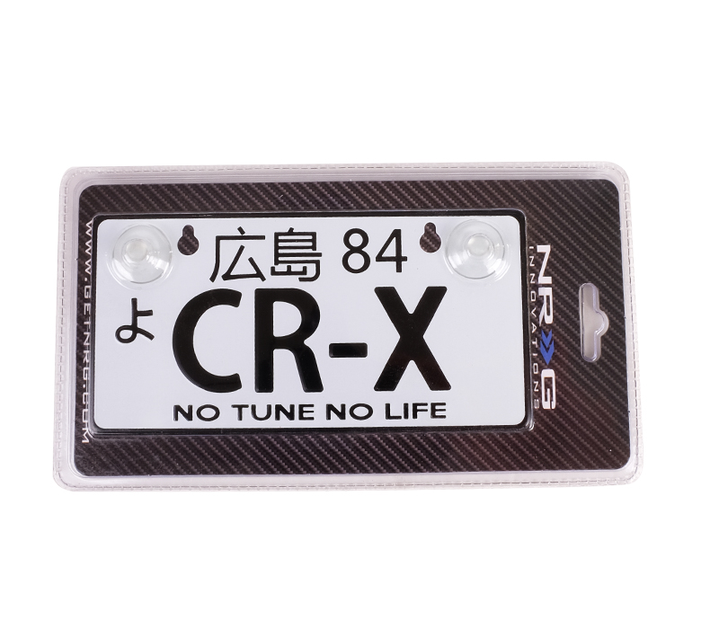 NRG MP-001-CR-X JDM Mini License Plate for CR-X - Click Image to Close