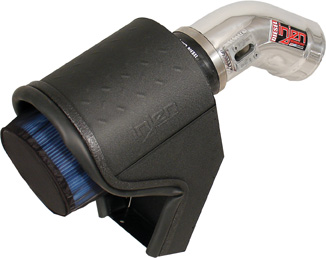 Injen Powerstroke Diesel Wrinkle Blk Power-Flow Air Intake Syste - Click Image to Close