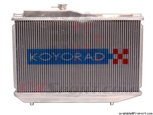 Koyo R0747 53mm Aluminum Racing Radiator for 83-87 Corolla Levin