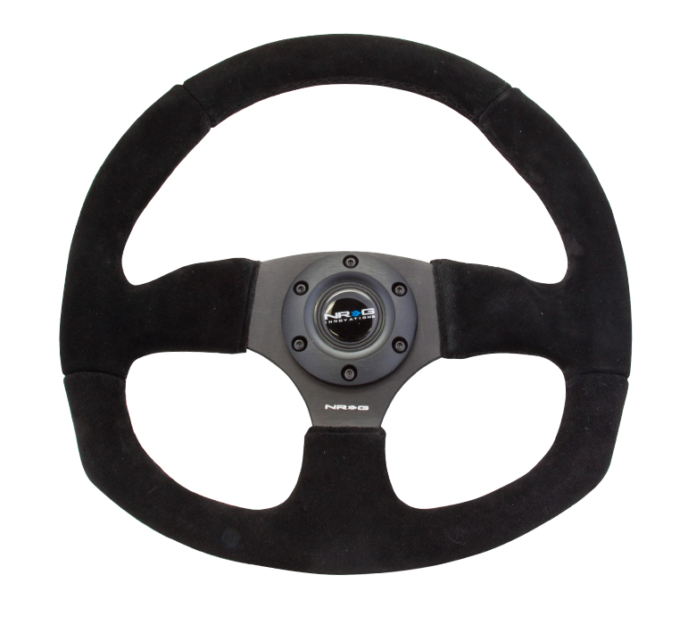 NRG RST-009S Race Style - Suede Leather Steering Wheel - Click Image to Close