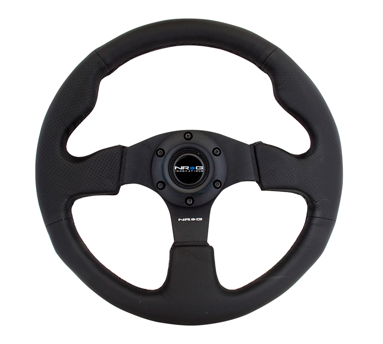 NRG RST-012R Race Style - Leather Steering Wheel - 320mm - Click Image to Close
