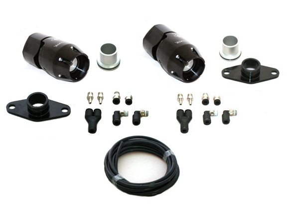 Synapse Synchronic Twin Black BOV kit for Nissan GTR R35 - Click Image to Close