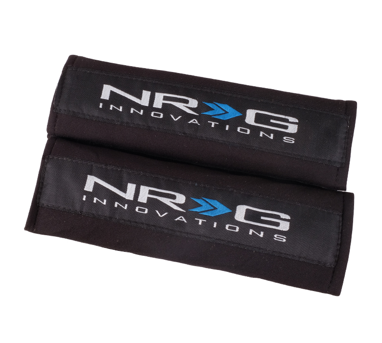 NRG SBP-6 Seat Belt Pads - Black | Blue and Red - Click Image to Close