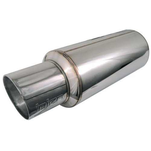 Injen 2.375 Universal Muffler with Steel Resonated Rolled Tip - Click Image to Close