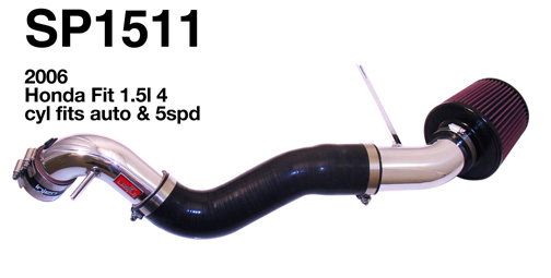 Injen 07-08 Fit 1.5L 4 Cyl. Black Cold Air Intake - Click Image to Close