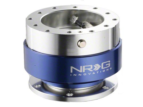 NRG SRK-100B Quick Release Kit - Silver/Blue - Click Image to Close