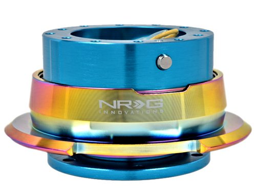 NRG SRK-280NB-MC Quick Release - New Blue Body/Neo-Chrome Ring - Click Image to Close