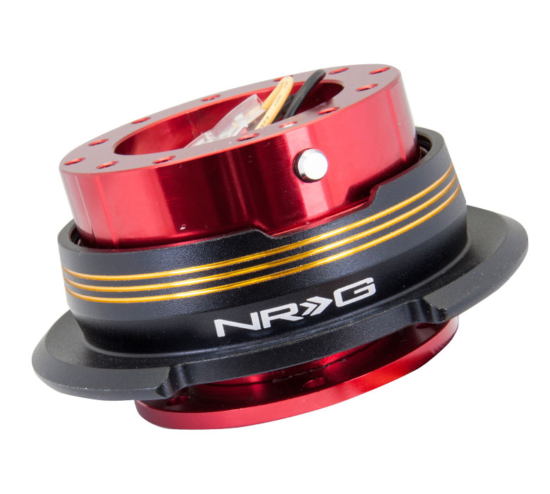 NRG SRK-290RD-BK/CG Quick Release Kit - Red Body / Black Ring - Click Image to Close