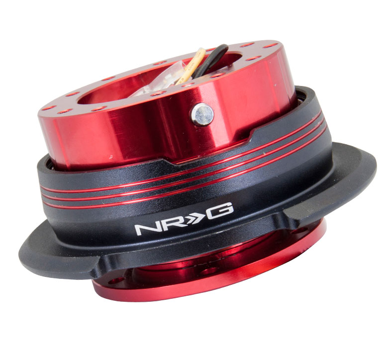 NRG SRK-290RD-BK/RD Quick Release Kit - Red Body / Black Ring - Click Image to Close