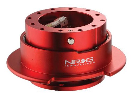NRG SRK-350R Quick Release Kit - Red/Red Ring (5hole) - Click Image to Close