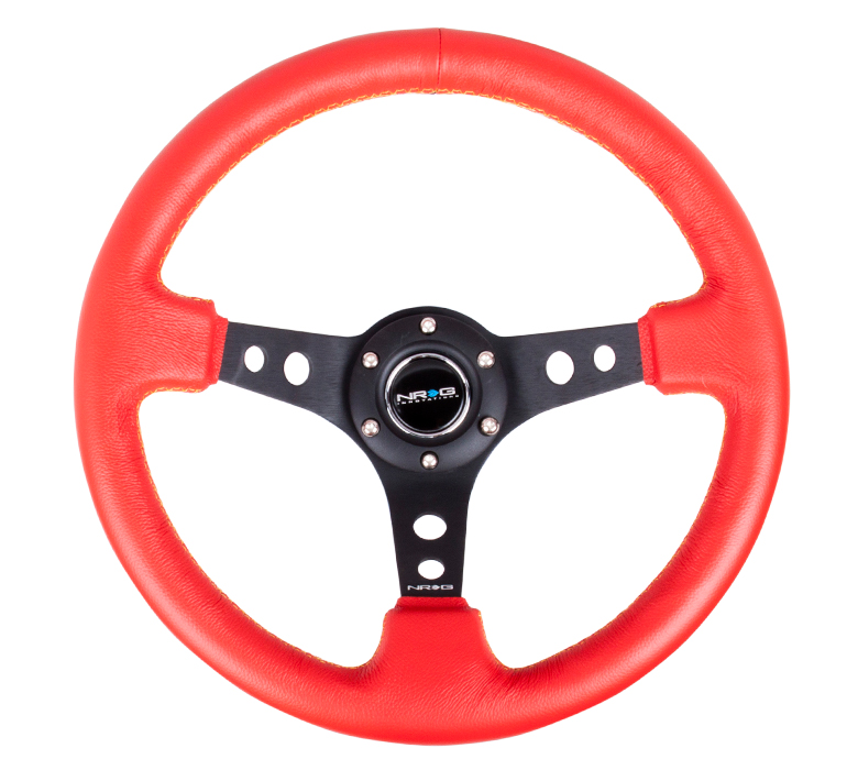 NRG ST-006RR-YS Sport Steering Wheel (3" Deep) 350mm