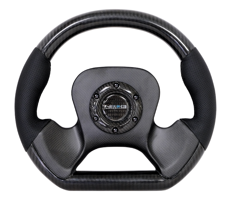 NRG ST-X10CF Carbon Fiber Steering Wheel - 320mm - Click Image to Close