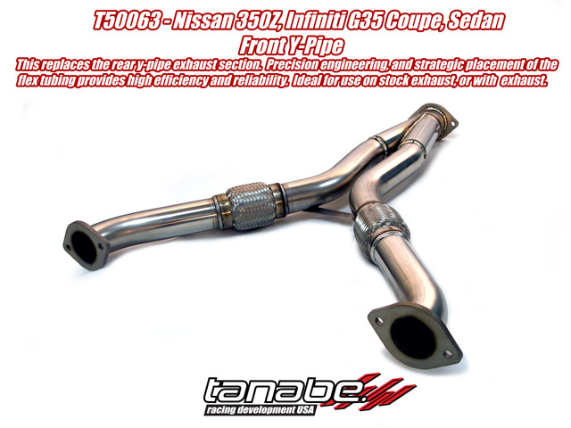 Tanabe Turbine Tube Downpipe for 11-11 Infiniti G25 Sedan - Click Image to Close