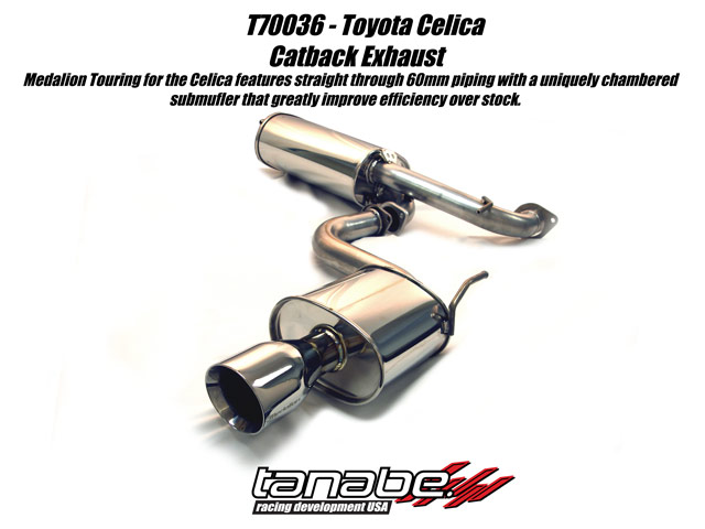 Tanabe Medalion Cat Back Exhaust for 00-05 Toyota Celica GT/GTS - Click Image to Close