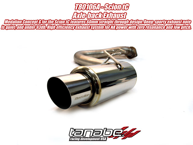 Tanabe Concept G Cat Back Exhaust for 05-10 Scion tC
