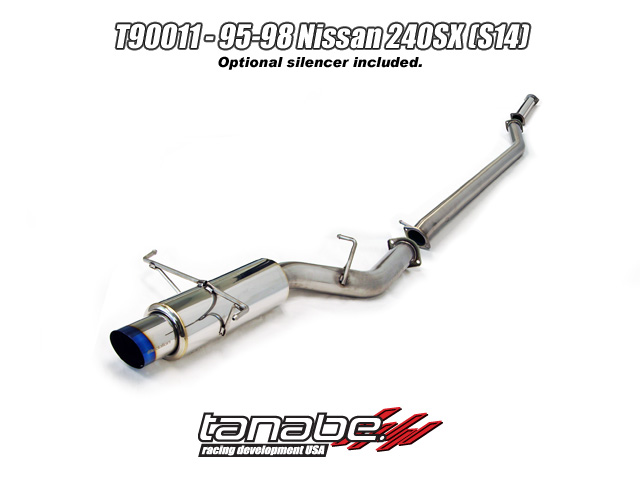 Tanabe T90011 G Blue Turbo Back Exhaust for 95-98 Nissan 240SX - Click Image to Close