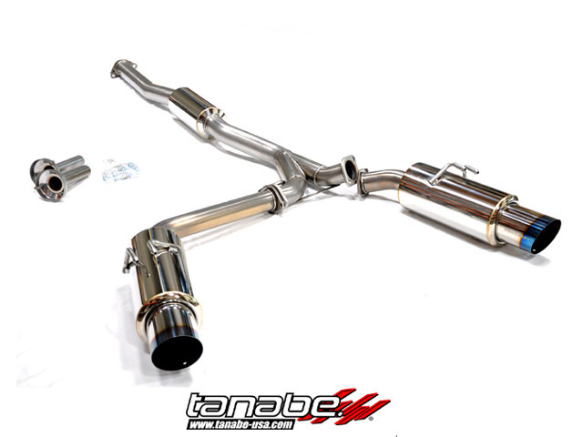 Tanabe G Blue Turbo Back Exhaust for 2008 Mitsubis. Lancer EVO10 - Click Image to Close