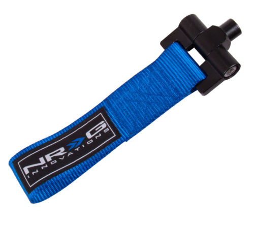 NRG TOW-207BL Bolt in Tow Strap - Blue for 2002-2007 Subaru