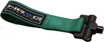 NRG TOW-207GN Bolt in Tow Strap - Green for 2002-2007 Subaru