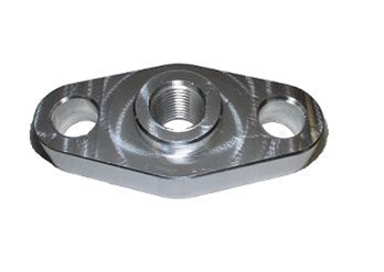 Torque Solution TS-UNI-005 Billet Oil Feed Inlet Flange - Click Image to Close