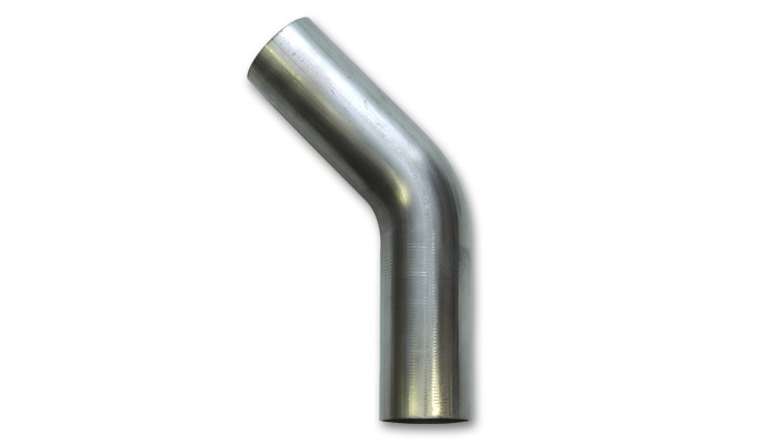 Vibrant 2.5" O.D. T304 Stainless Steel 45 deg Mandrel Bend - Click Image to Close