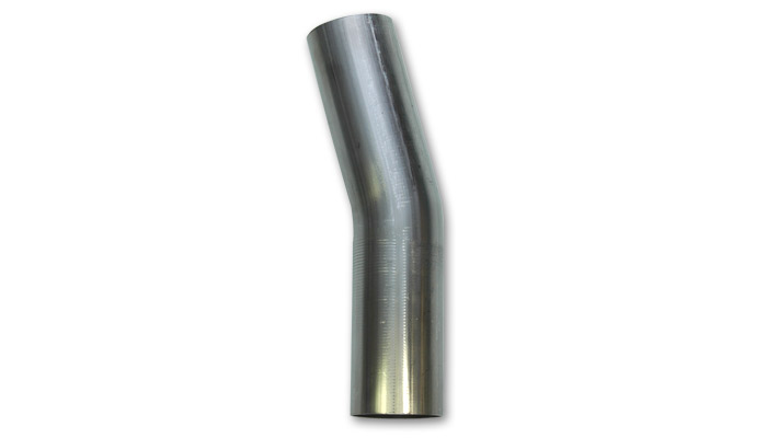 Vibrant 1.5" O.D. T304 Stainless Steel 15 deg Mandrel Bend - Click Image to Close
