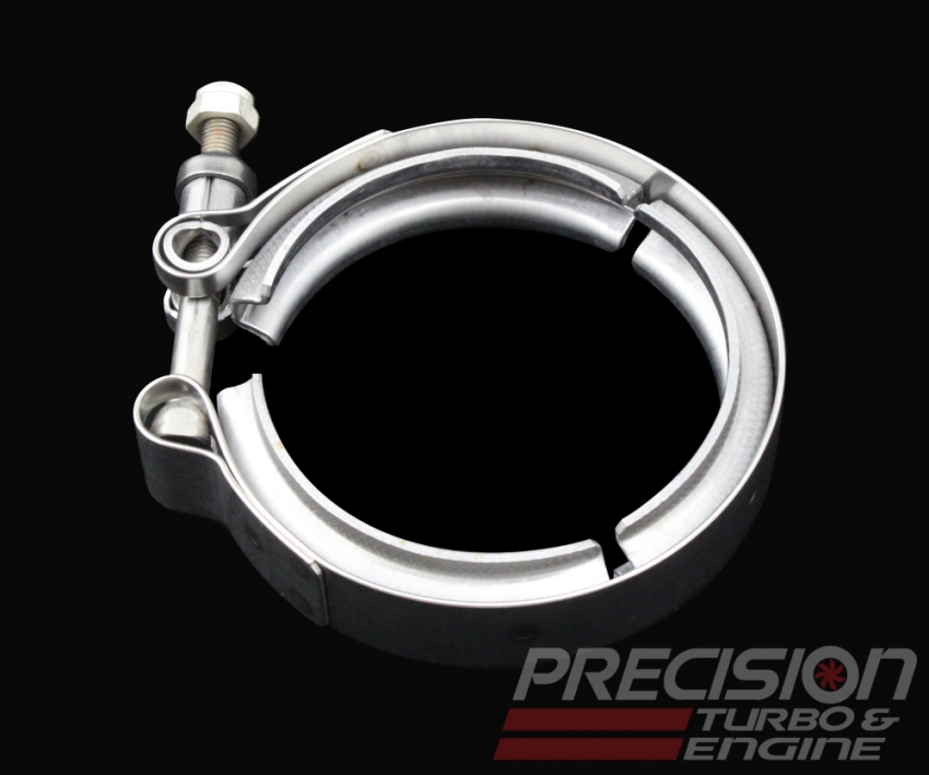 Precision Turbo Engine PTE V-Band Clamp - 3" Stainless Steel - Click Image to Close