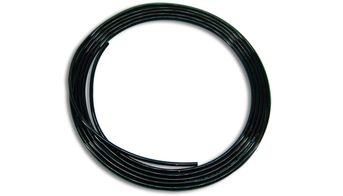 Vibrant 1/4" OD (6mm OD) Polyethylene Tubing (Black)