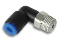 Vibrant Male Elbow Pneumatic Vacuum Fitting (1/4" NPT Thread) - Click Image to Close