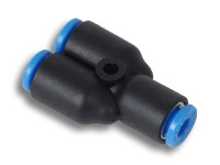 Vibrant 3/8" Union "Y" Pneumatic Vacuum Fitting - Click Image to Close