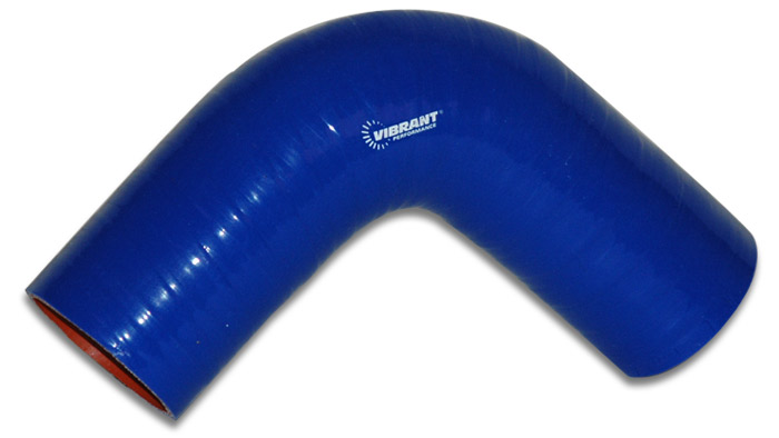 Vibrant 4 Ply 90 deg. Elbow Connector - 2" I.D. - (BLUE) - Click Image to Close