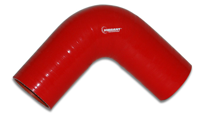 Vibrant 4 Ply 90 deg. Elbow Connector - 2" I.D. - (RED)