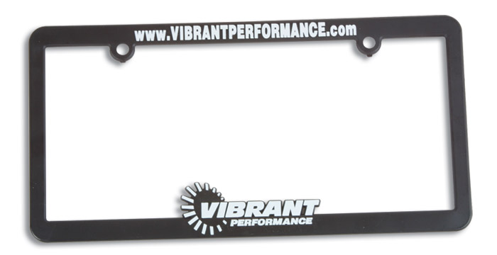 Vibrant Performance Plastic License Plate Frame
