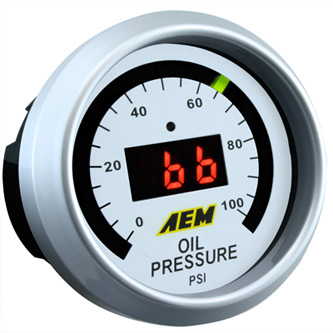 AEM Fluid Pressure Digital Gauge - Click Image to Close