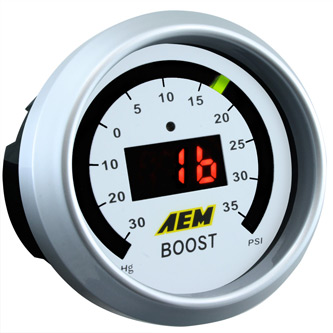 AEM Boost Pressure Digital Gauge 30-35psi
