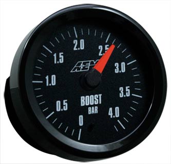 AEM Boost Gauge 0 to 4.1BAR with Analog Face - Click Image to Close