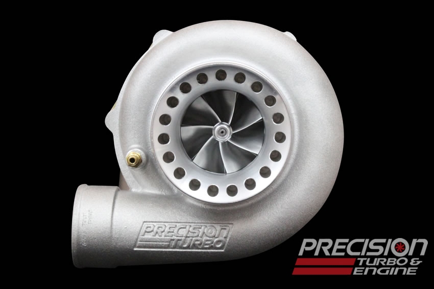 Precision Turbo PTE Billet 6466 Ball Bearing Turbocharger - Click Image to Close
