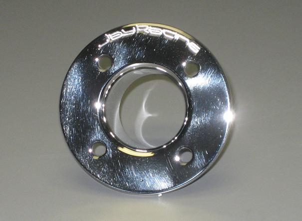 Jay Racing Front Wastegate Dump Outer Plate Round Design 1.75 OD - Click Image to Close