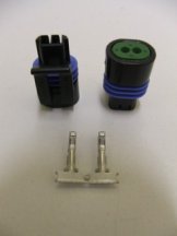 Plug and Pins Only - Suit Coolant Temp Sensor - Large Thread - Click Image to Close