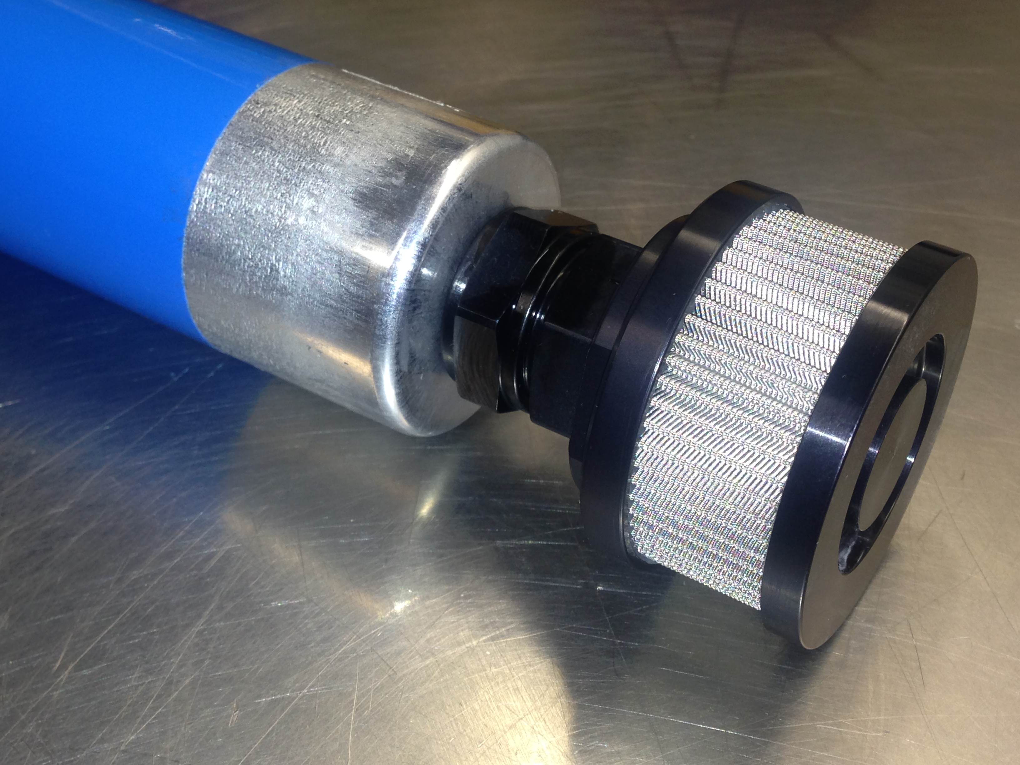 "Veyron" Fuel Pump Pre-filter Stainless Mesh Element 15mm Spigot - Click Image to Close