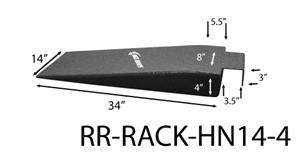 Hook-Nosed Rack Ramp 14" wide x 4" high - Click Image to Close