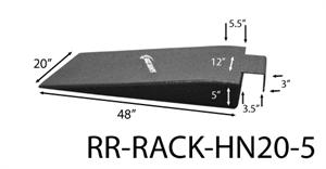 Hook-Nosed Rack Ramp 20" wide x 5" high - Click Image to Close
