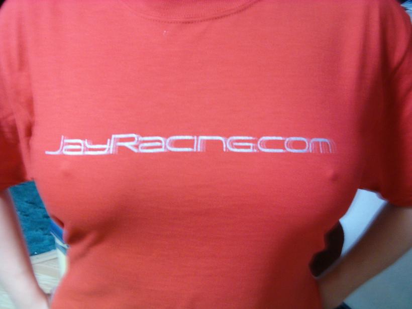 Jay Racing T-shirt - "JayRacing.com" Logo - Click Image to Close