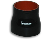Vibrant 4 Ply Reducer Coupling 2" x 2.5" x 3" long – Black